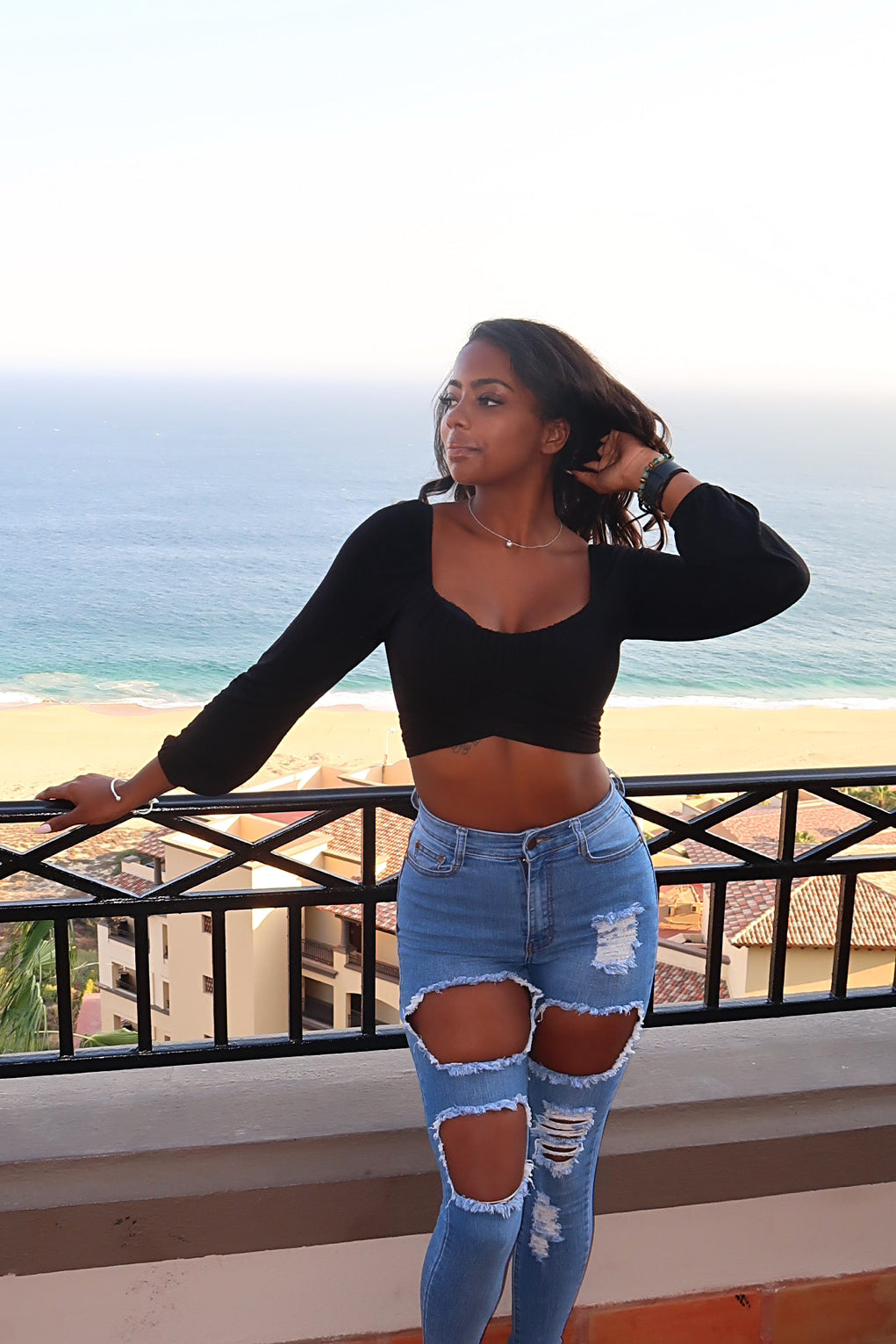 Casual Crop Top Outfits With Skinny Jeans Tops For Black Jeans