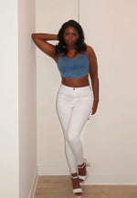 Load image into Gallery viewer, Billie Jean Crop Top | Blue - FIERCE FASHION by Lexi
